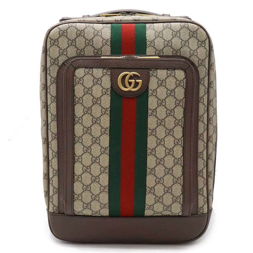 Gucci Ophidia GG Backpack Rucksack Sherry Leather Beige Cream Mocha Brown
